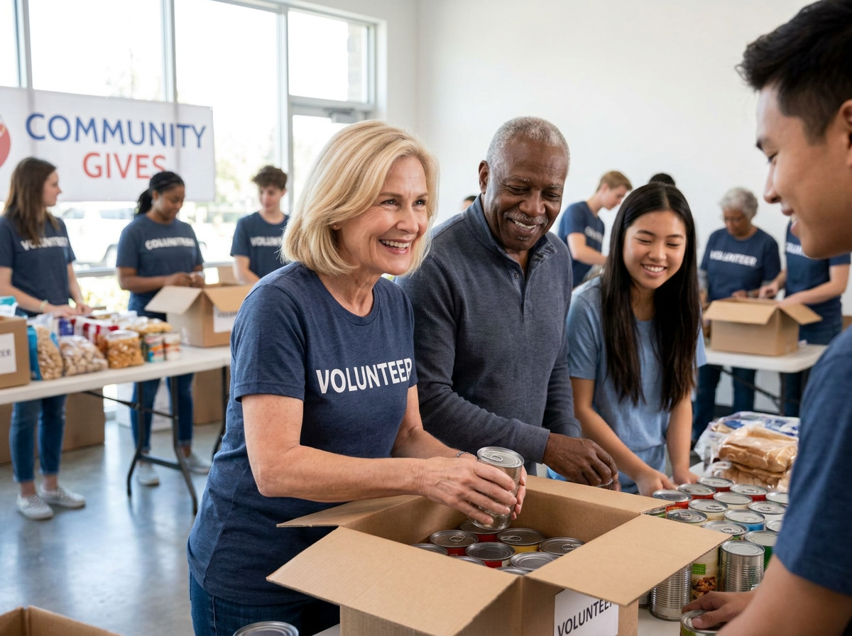 Community volunteers giving back
